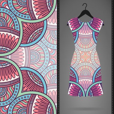 Vektör elbise ile seamless modeli