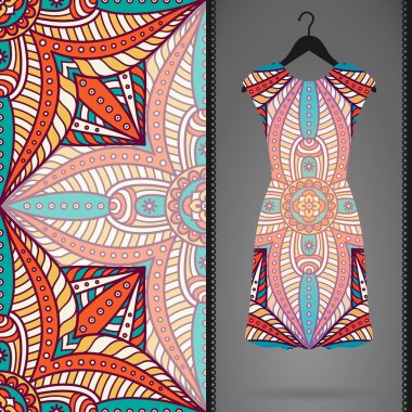 Vektör elbise ile seamless modeli