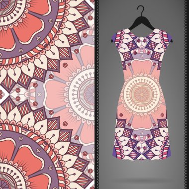 Vektör elbise ile seamless modeli