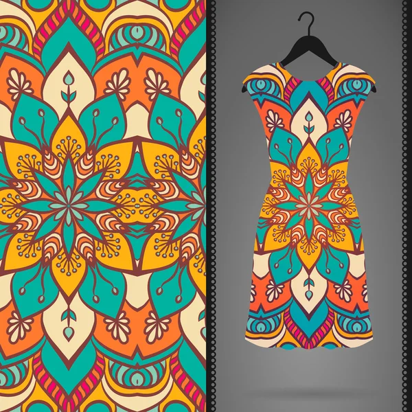 Vektör elbise ile seamless modeli