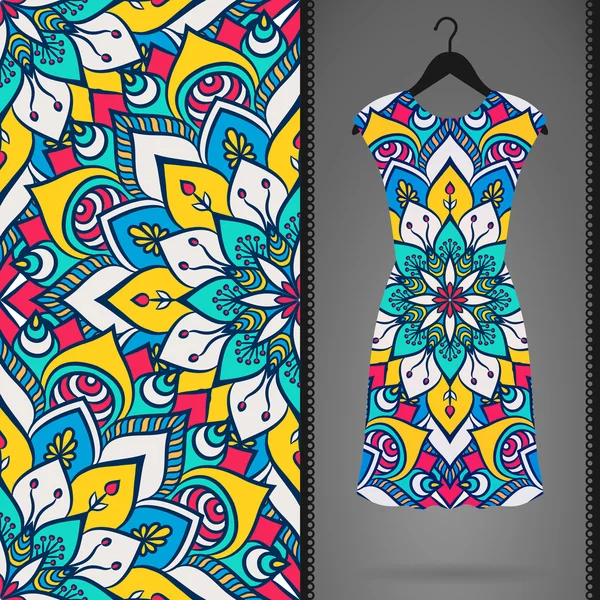 Vektör elbise ile seamless modeli