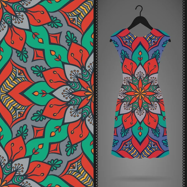 Vektör elbise ile seamless modeli