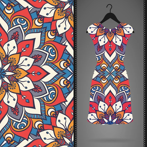 Vektör elbise ile seamless modeli