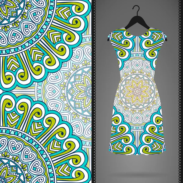 Vektör elbise ile seamless modeli