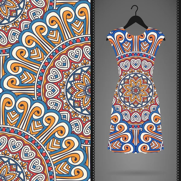 Vektör elbise ile seamless modeli