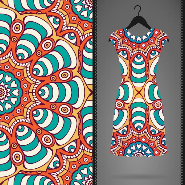 Vektör elbise ile seamless modeli