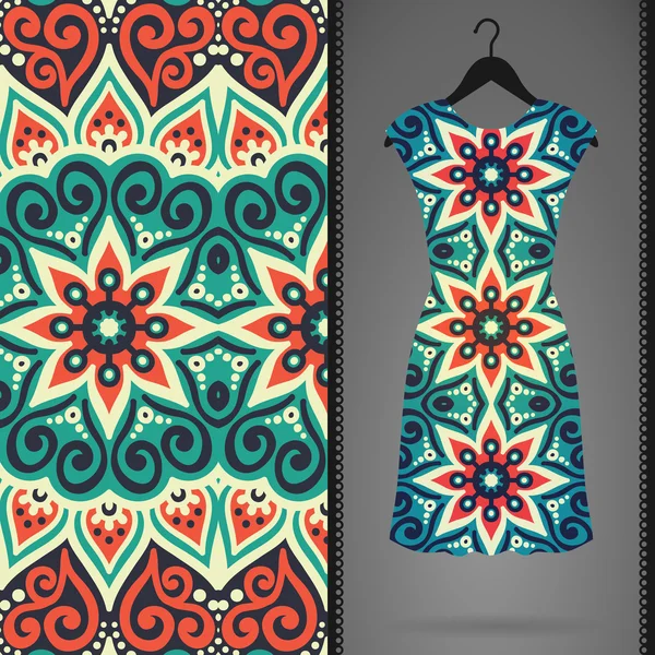 Vektör elbise ile seamless modeli