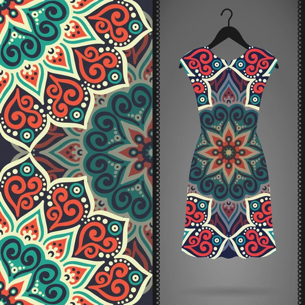 Vektör elbise ile seamless modeli