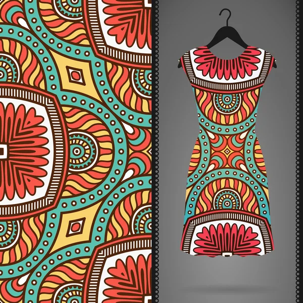 Vektör elbise ile seamless modeli