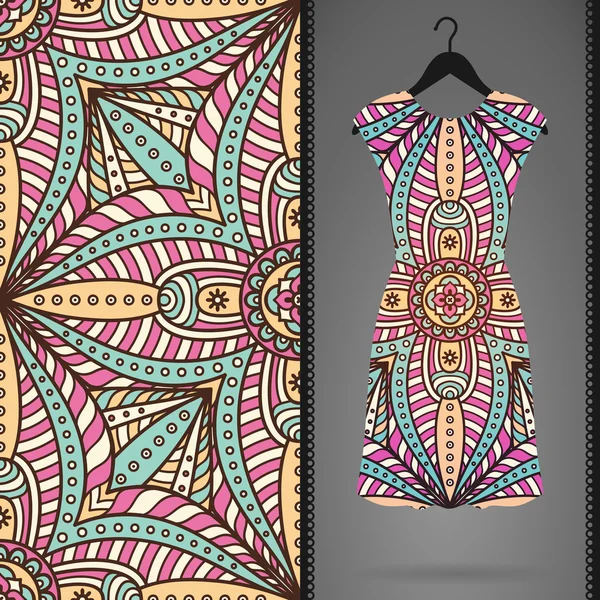 Vektör elbise ile seamless modeli