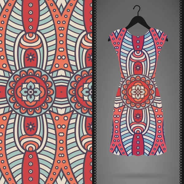 Vektör elbise ile seamless modeli