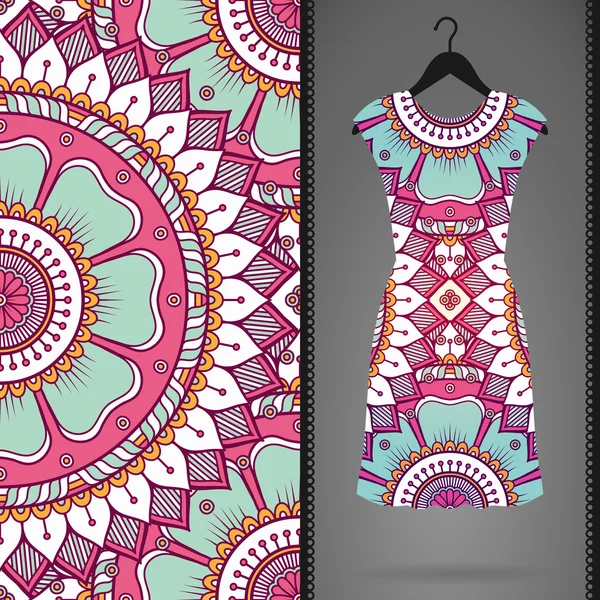 Vektör elbise ile seamless modeli