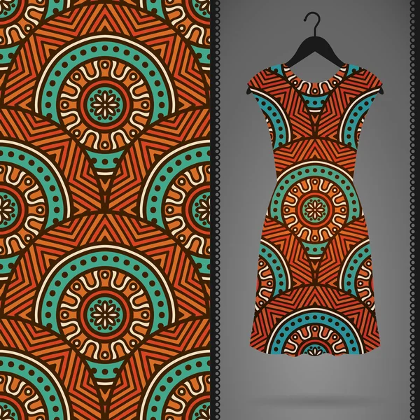 Vektör elbise ile seamless modeli