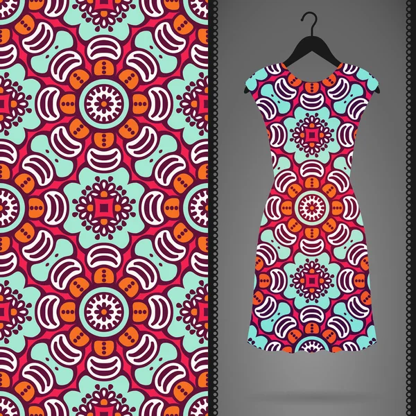 Vektör elbise ile seamless modeli