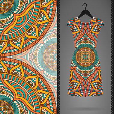 Vektör elbise ile seamless modeli