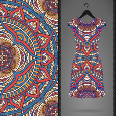 Vektör elbise ile seamless modeli