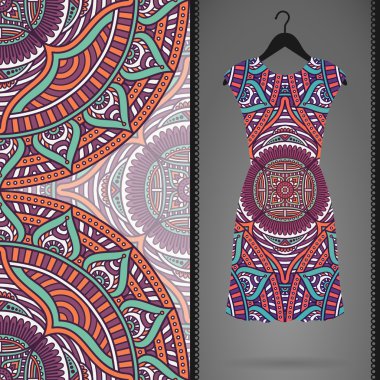 Vektör elbise ile seamless modeli