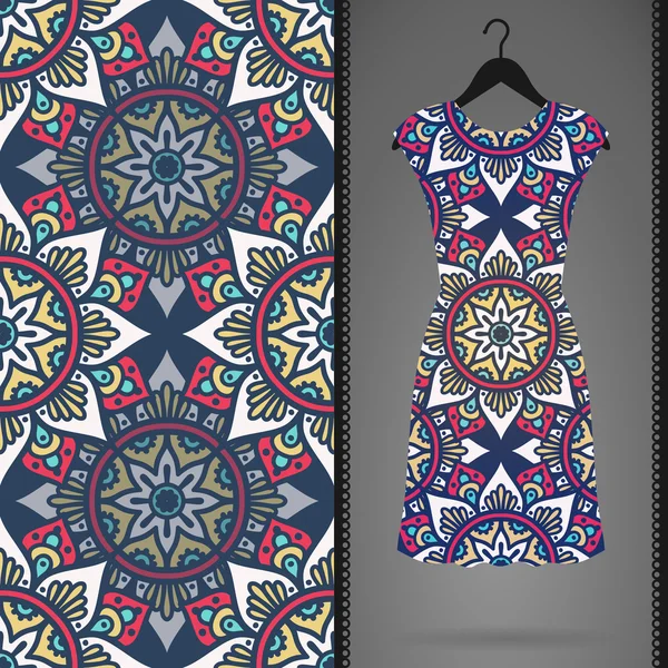 Vektör elbise ile seamless modeli