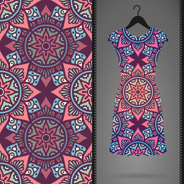 Vektör elbise ile seamless modeli