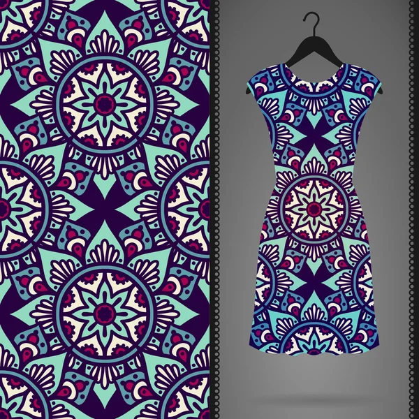 Vektör elbise ile seamless modeli