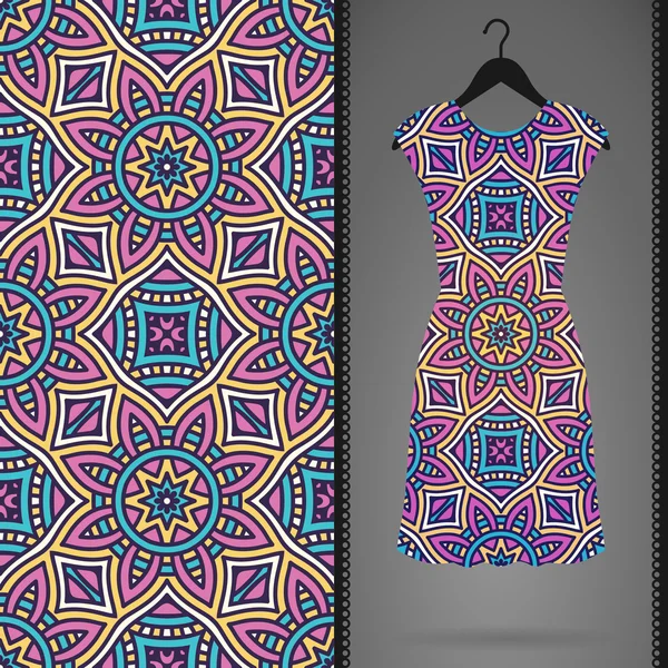 Vektör elbise ile seamless modeli