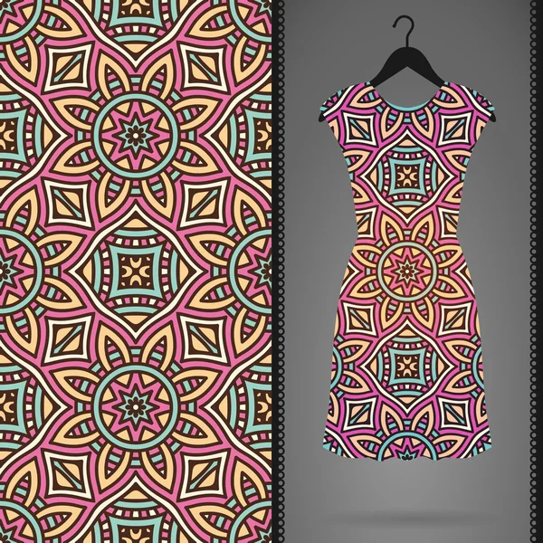 Vektör elbise ile seamless modeli