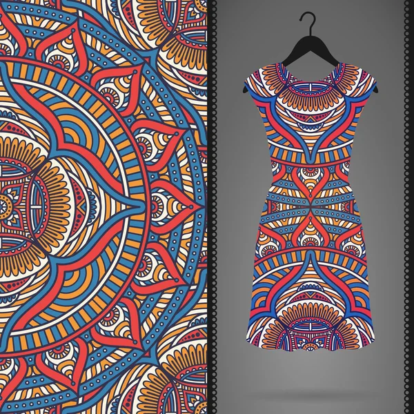 Vektör elbise ile seamless modeli