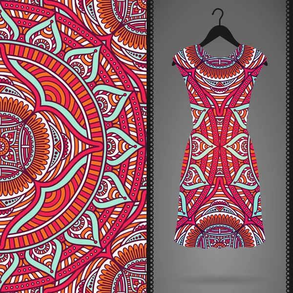 Vektör elbise ile seamless modeli