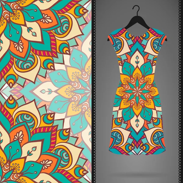 Vektör elbise ile seamless modeli
