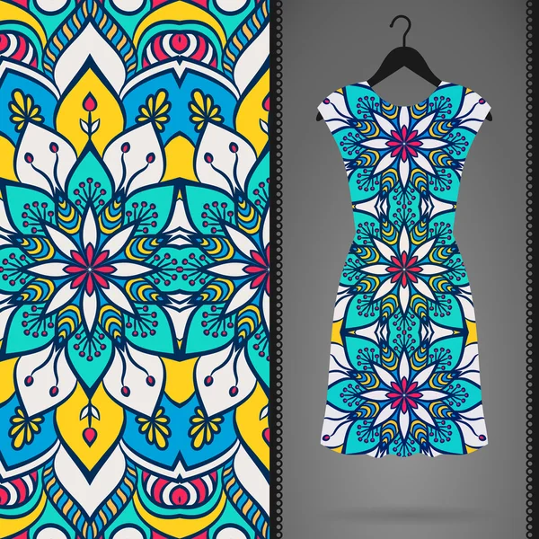 Vektör elbise ile seamless modeli