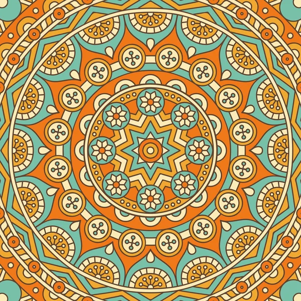 Mandala in stile etnico — Vettoriale Stock