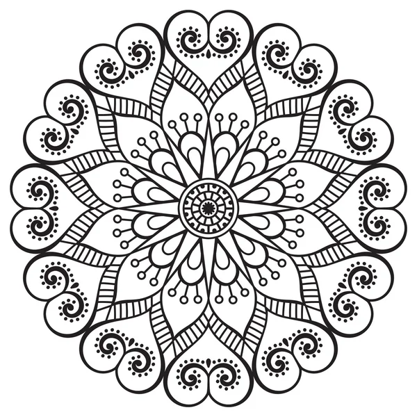 Mandala in etnische stijl — Stockvector