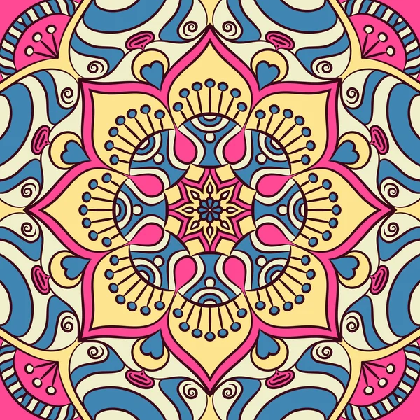 Mandala dans un style ethnique — Image vectorielle