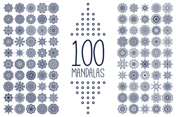 Mandala în stil etnic — Vector de stoc