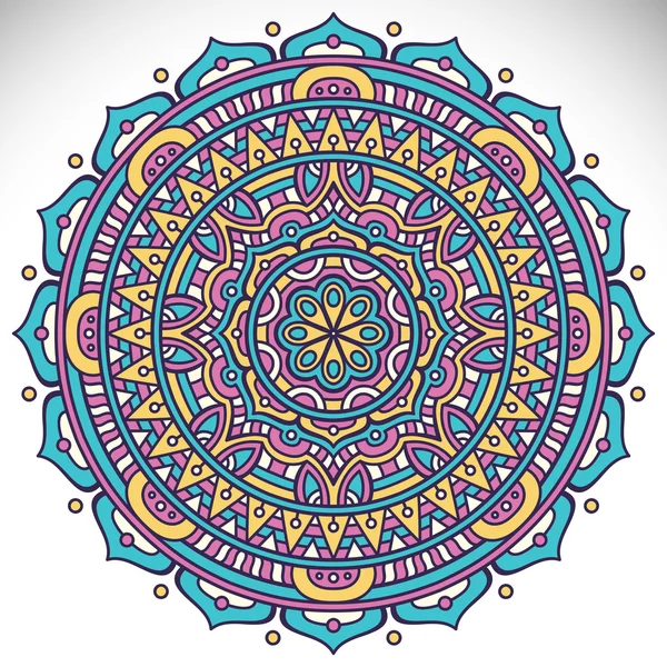 Mandala i etnisk stil — Stock vektor