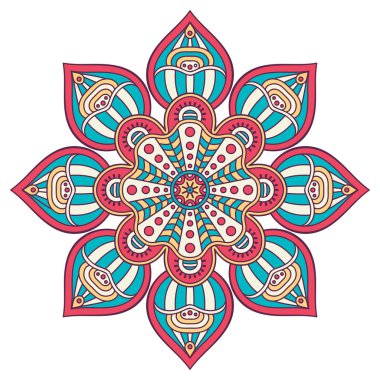 Vektör yuvarlak Mandala