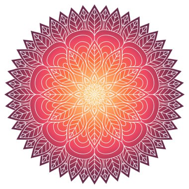 Vektör yuvarlak Mandala