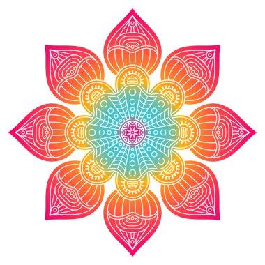 Vektör yuvarlak Mandala