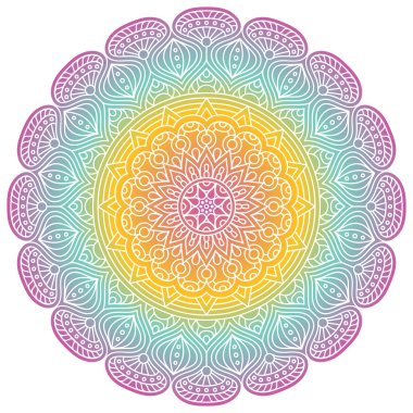 Vektör yuvarlak Mandala