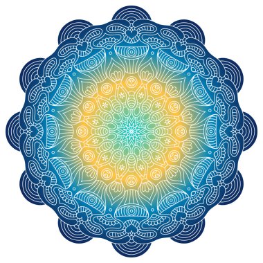 Vektör yuvarlak Mandala