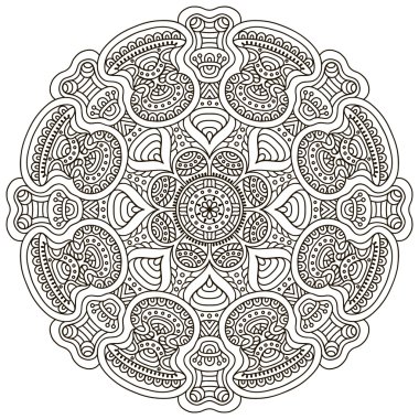 Vektör yuvarlak Mandala