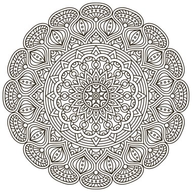 Vektör yuvarlak Mandala