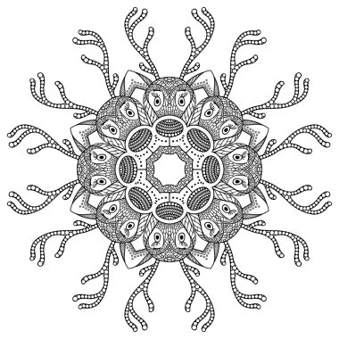 Vektör yuvarlak Mandala