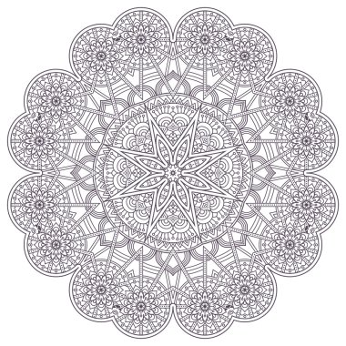 Vektör yuvarlak Mandala