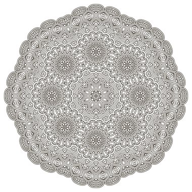 Vektör yuvarlak Mandala