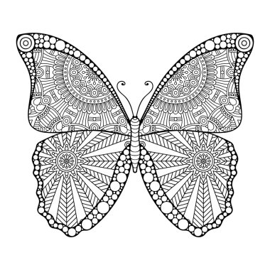 vektör arka kelebek