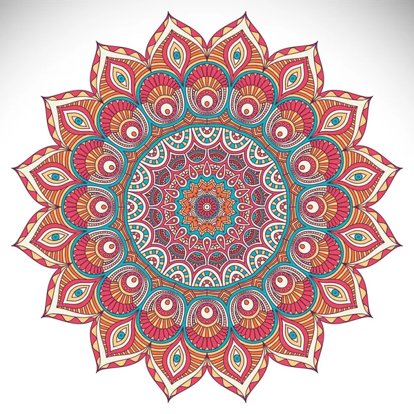 Vector redondo Mandala — Archivo Imágenes Vectoriales