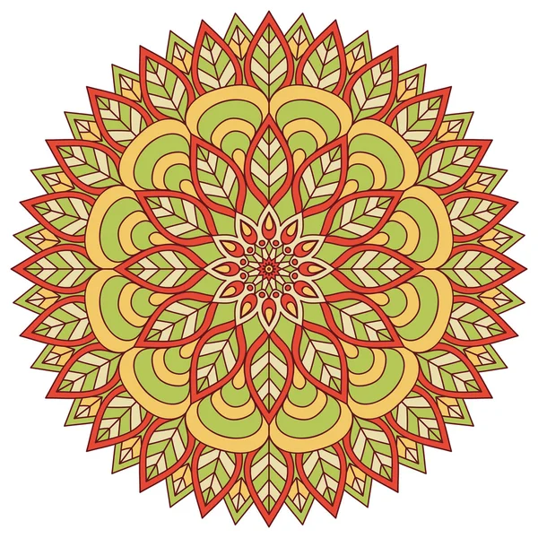 Vector runda Mandala — Stock vektor