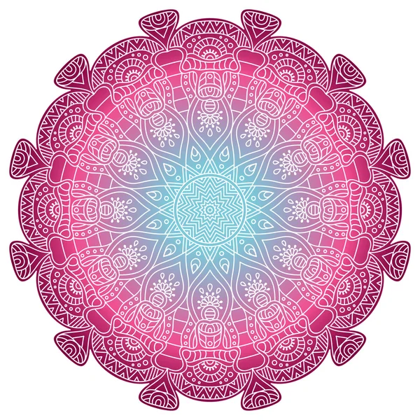 Vector round Mandala — Stock Vector