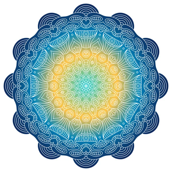 Vector redondo Mandala — Archivo Imágenes Vectoriales